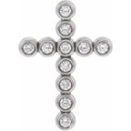 Bezel-Set Cross Pendant