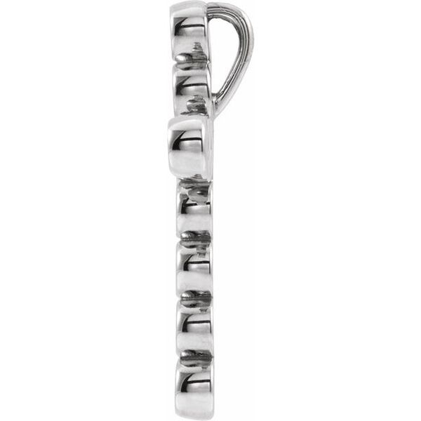 Bezel-Set Cross Pendant - Image 2