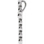 Bezel-Set Cross Pendant - Image 2
