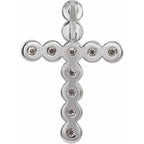 Bezel-Set Cross Pendant - Image 3