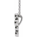Bezel-Set Cross Necklace - Image 2