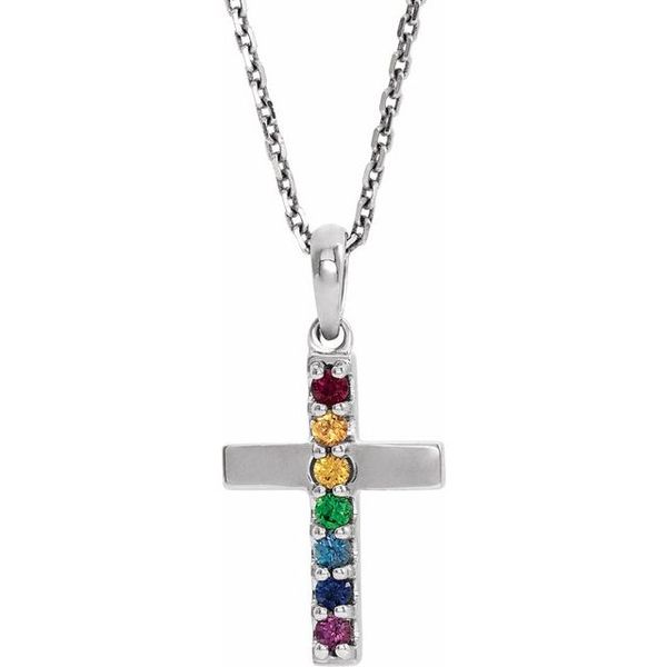 Accented Cross Necklace