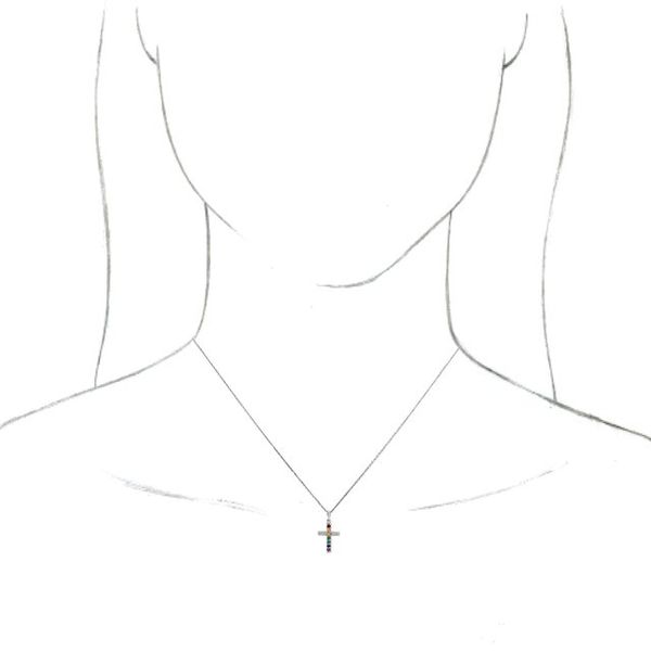 Accented Cross Necklace - Image 3