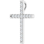 French-Set Cross Pendant - Image 2