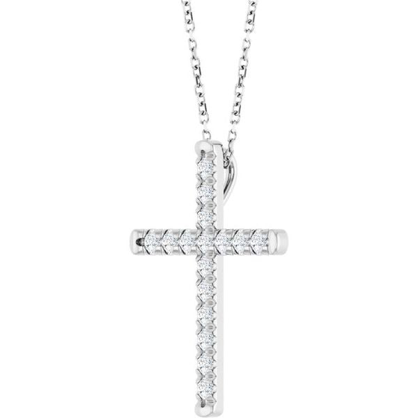 French-Set Cross Necklace - Image 2
