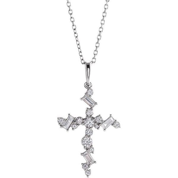 Scattered Cross Necklace