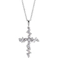 Scattered Cross Necklace