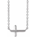 Sideways Cross Necklace