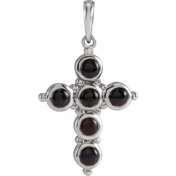Cabochon Cross Pendant