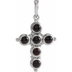 Cabochon Cross Pendant