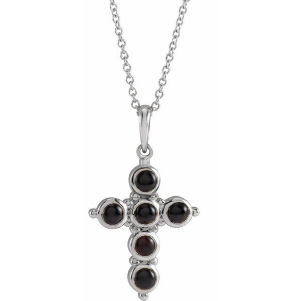 Cabochon Cross Necklace