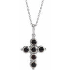 Cabochon Cross Necklace