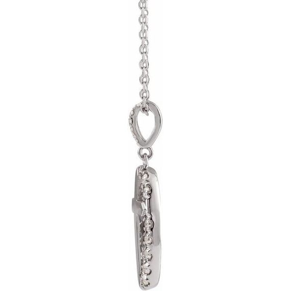 Halo-Style Cross Necklace - Image 2