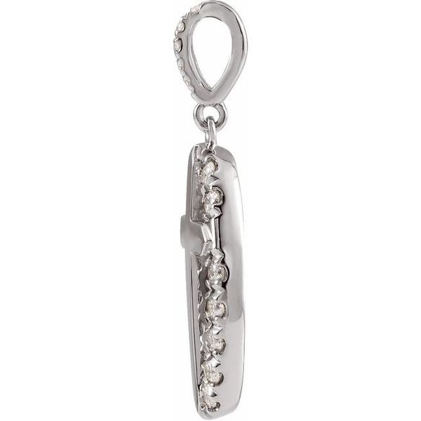 Halo-Style Cross Pendant - Image 2