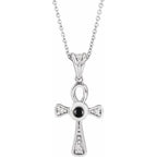 Cabochon Ankh Cross Necklace