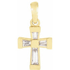 Accented Cross Pendant