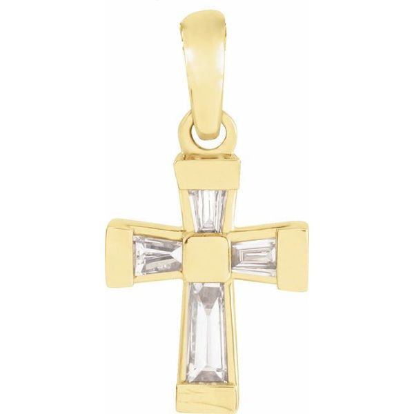 Accented Cross Pendant