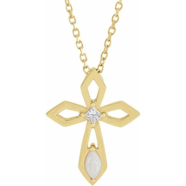 Pierced Cross Necklace