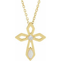 Pierced Cross Necklace