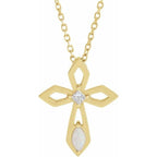 Pierced Cross Necklace