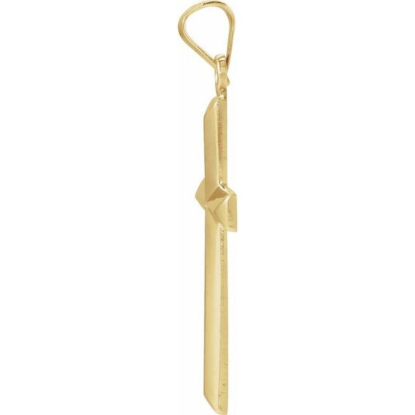 Geometric Cross Pendant - Image 2