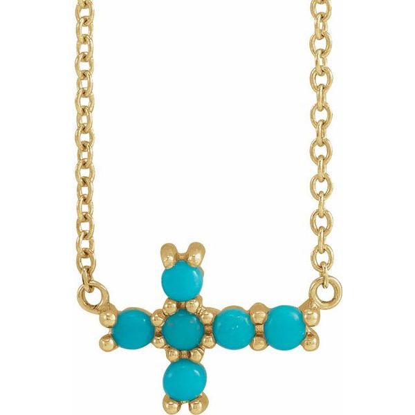 Sideways Cross Necklace