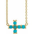 Sideways Cross Necklace
