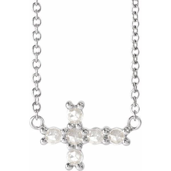 Sideways Cross Necklace