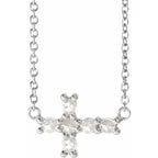 Sideways Cross Necklace
