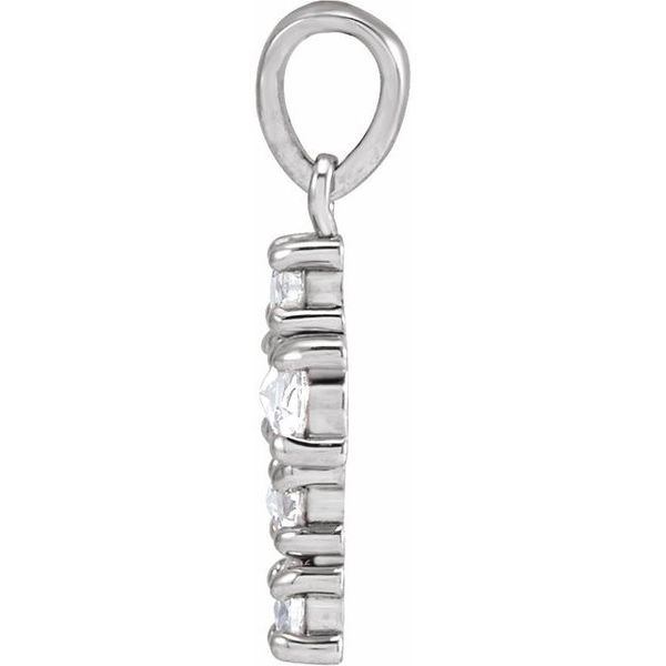 Rose-Cut Cross Pendant - Image 2