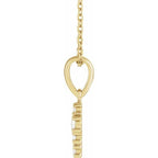 Rose-Cut Cross Necklace - Image 2