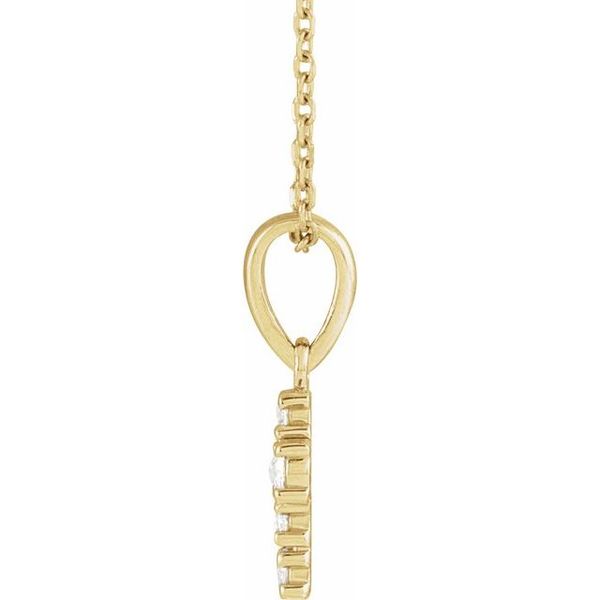 Rose-Cut Cross Necklace - Image 2