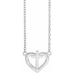Heart & Cross Necklace