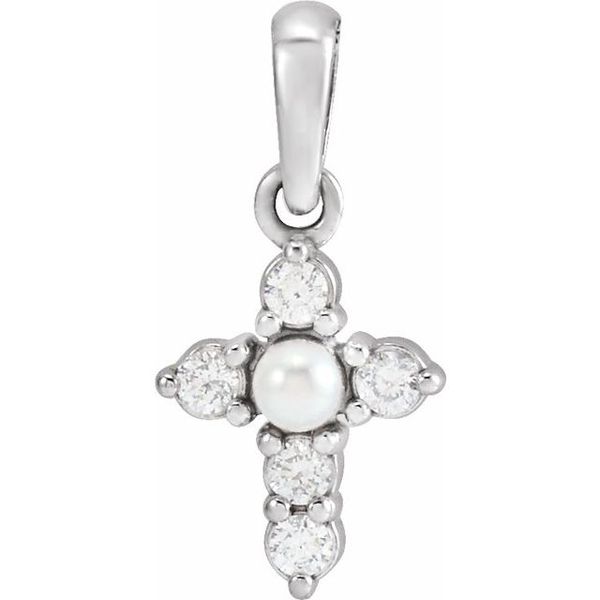 Pearl Cross Pendant