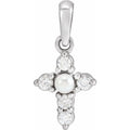 Pearl Cross Pendant