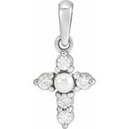 Pearl Cross Pendant