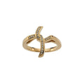 Accented Cross Ring