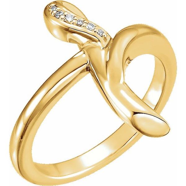 Accented Cross Ring