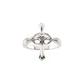Hearts & Cross Accented Ring
