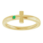 Youth Sideways Cross Ring - Image 3