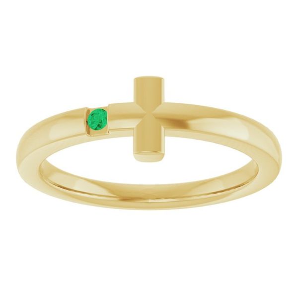 Youth Sideways Cross Ring - Image 3
