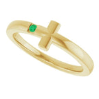 Youth Sideways Cross Ring - Image 5
