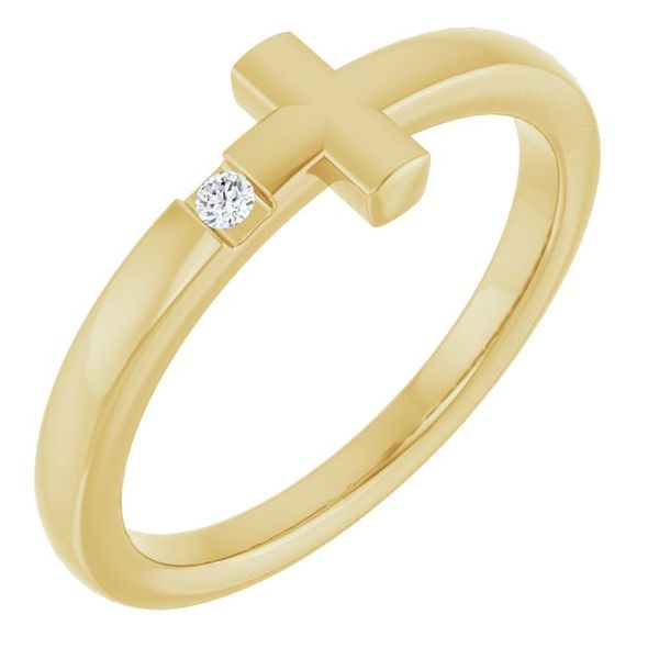 Youth Sideways Cross Ring