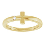 Youth Sideways Cross Ring - Image 3