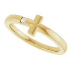 Youth Sideways Cross Ring - Image 5