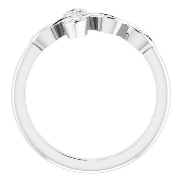 Accented Sideways Cross Ring - Image 2