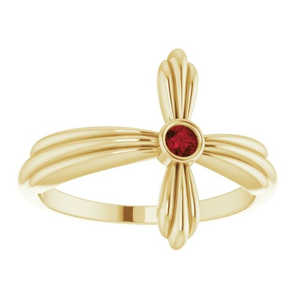 Sideways Cross Ring - Image 3