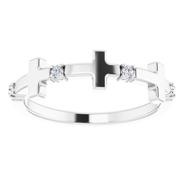 Accented Cross Ring - Image 3