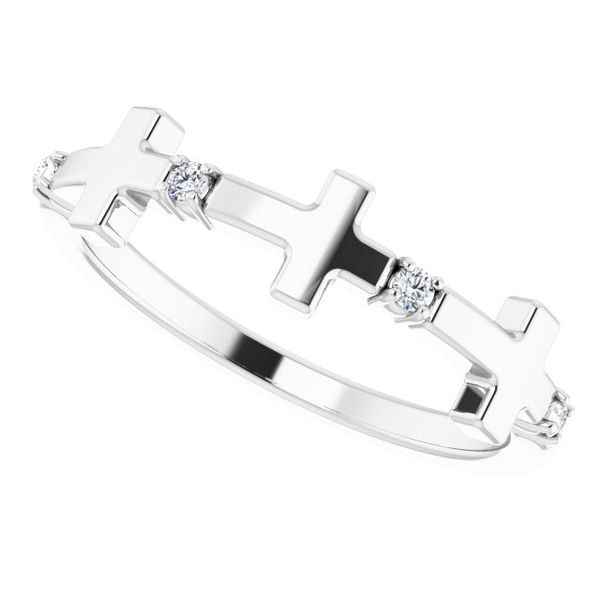 Accented Cross Ring - Image 5