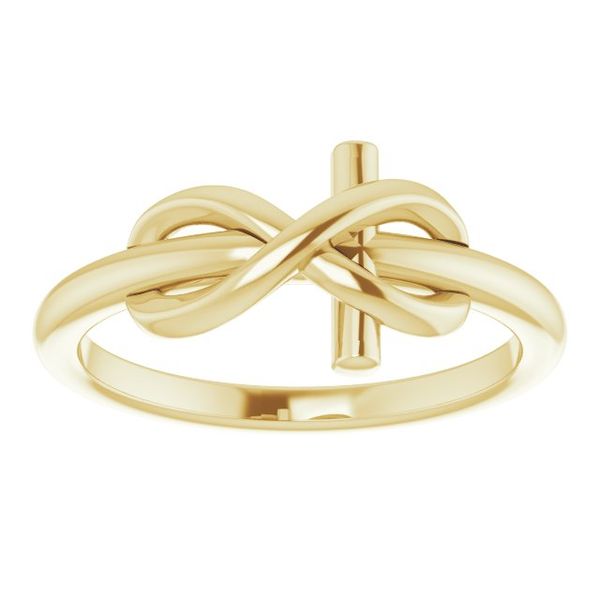 Infinity-Inspired Cross Ring - Image 3